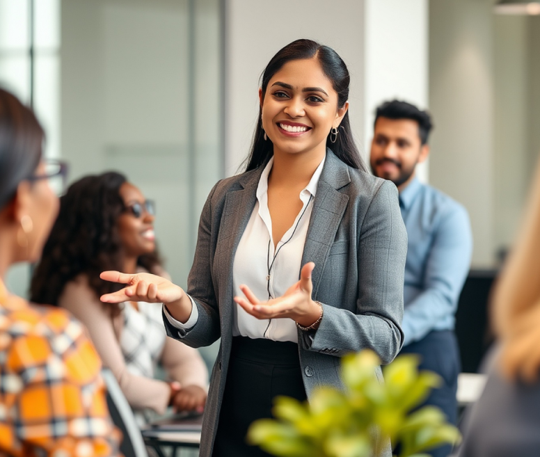 Leadership training in progress.