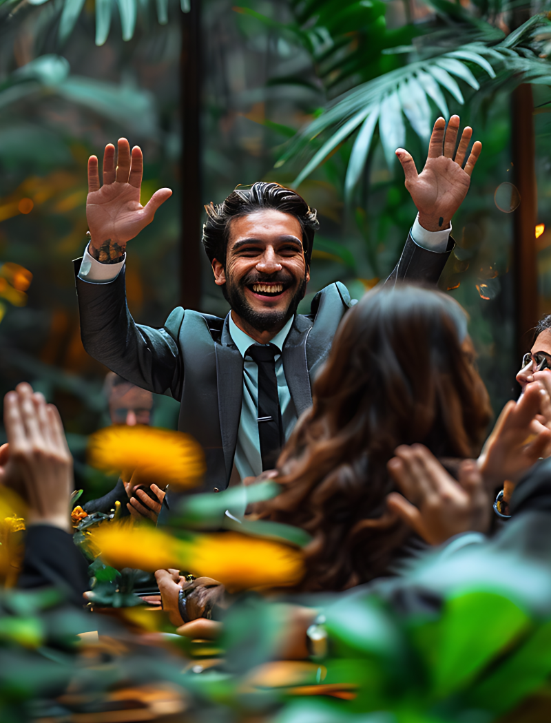 Spiritual retreat session for senior management.