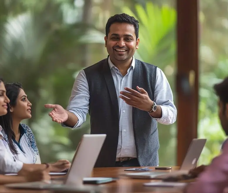 Leadership workshop on cultural intelligence strategies.