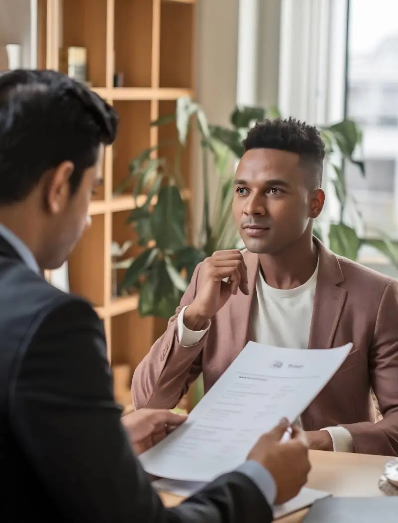 Freshers learning the STAR technique in training.