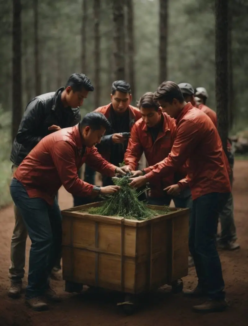 Team building consultants working with employees.